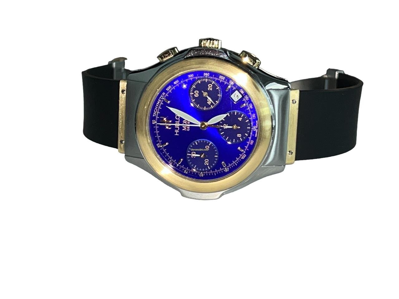 Hublot Elegant Automatic Men's Watch Steel Case With Rubber Strap Authentic Luxury Timepiece