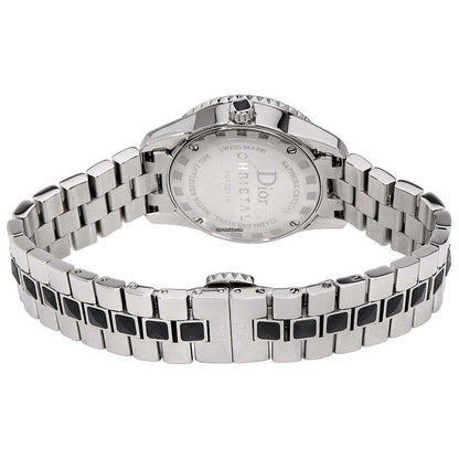 Dior Christal Quartz Women's Watch With Steel Case and Strap Authentic Luxury Timepiece