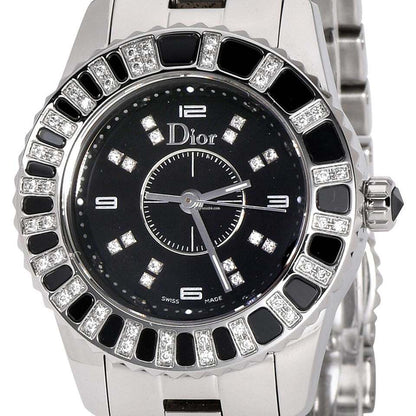 Dior Christal Quartz Women's Watch With Steel Case and Strap Authentic Luxury Timepiece