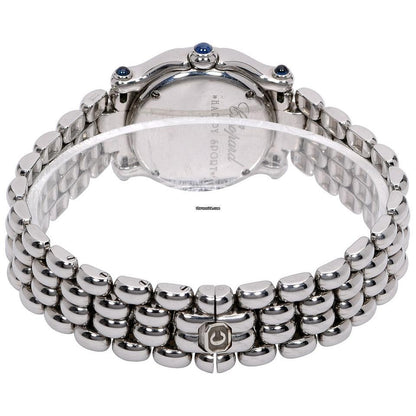 Chopard Happy Sport Quartz Women's Watch With Steel Case and Strap Authentic Luxury Timepiece