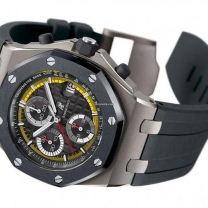 Audemars Piguet Royal Oak Offshore Chronograph Automatic Men's Watch Titanium Case With Rubber Strap Authentic Luxury Timepiece