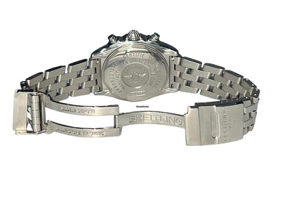 Breitling Chrono Cockpit Automatic Men's Watch With Steel Case and Strap Authentic Luxury Timepiece