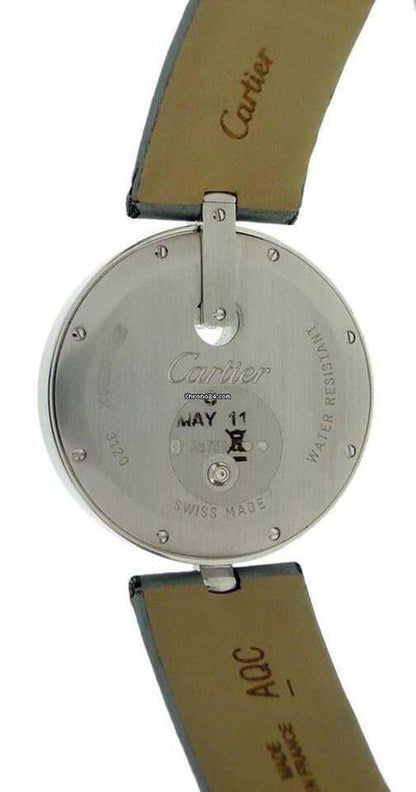 Cartier Captive de Cartier Quartz Women's Watch White Gold Case With Satin Strap Authentic Luxury Timepiece