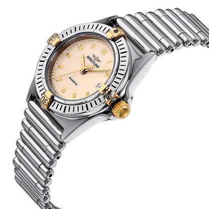 Breitling Quartz Women's Watch With Steel Case and Strap Authentic Luxury Timepiece