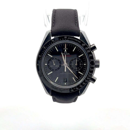Omega Speedmaster Automatic Men's Watch Ceramic Case With Textile Strap Authentic Luxury Timepiece