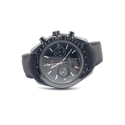 Omega Speedmaster Automatic Men's Watch Ceramic Case With Textile Strap Authentic Luxury Timepiece