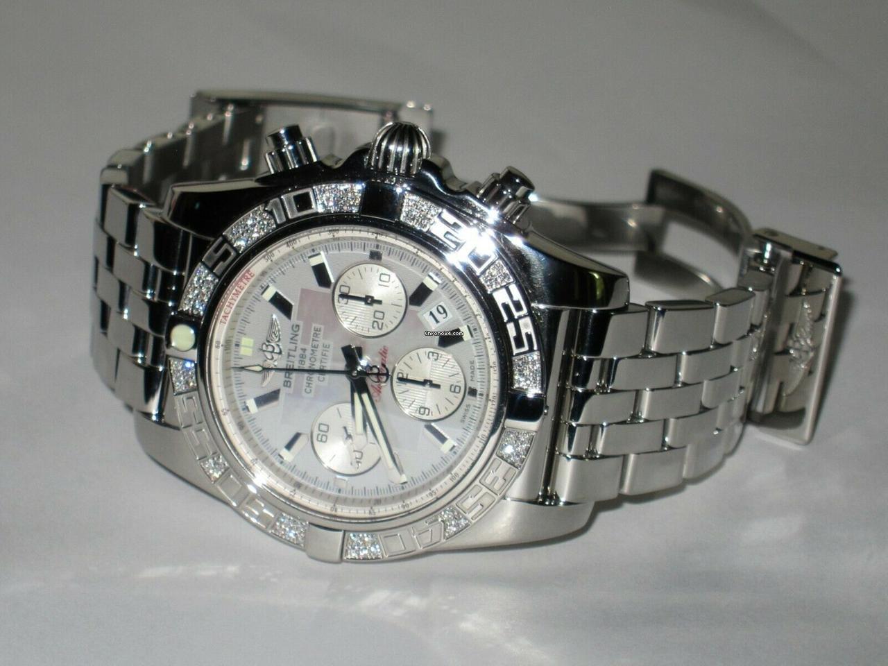 Breitling Chronomat Automatic Men's Watch With Steel Case and Strap Authentic Luxury Timepiece