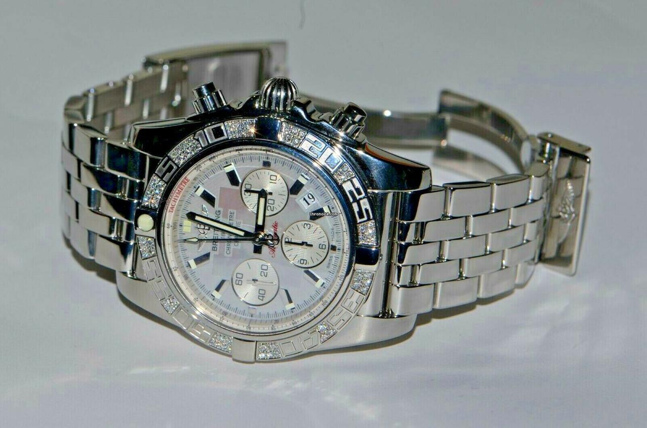 Breitling Chronomat Automatic Men's Watch With Steel Case and Strap Authentic Luxury Timepiece