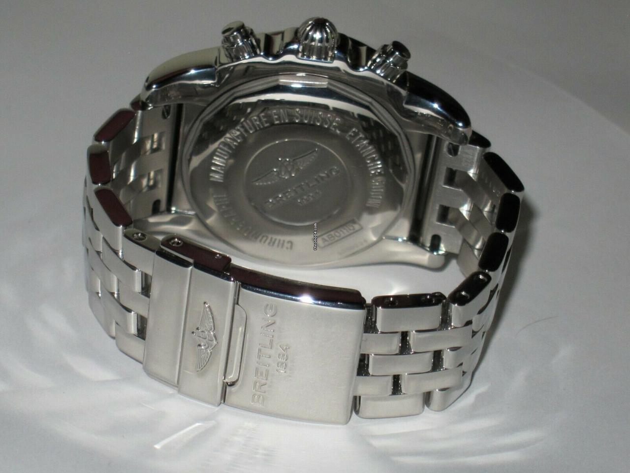 Breitling Chronomat Automatic Men's Watch With Steel Case and Strap Authentic Luxury Timepiece