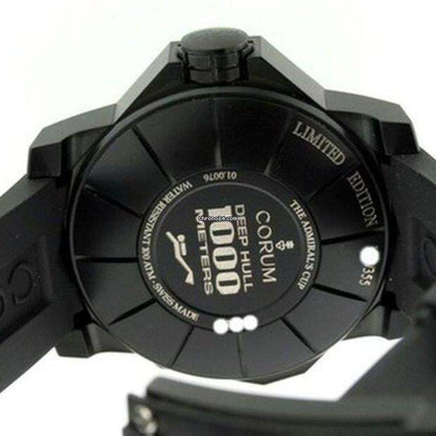 Corum Automatic Unisex Watch Titanium Case With Rubber Strap Authentic Luxury Timepiece