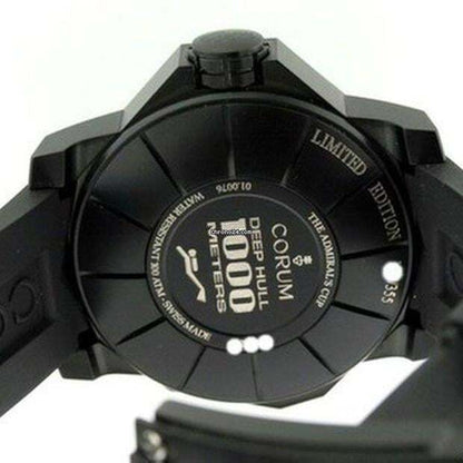 Corum Automatic Unisex Watch Titanium Case With Rubber Strap Authentic Luxury Timepiece