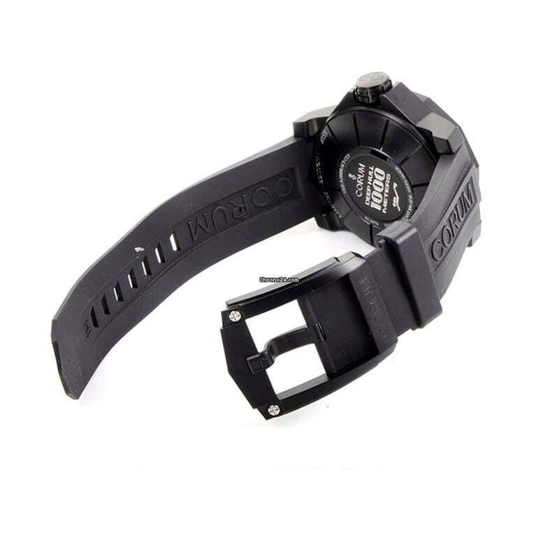 Corum Automatic Unisex Watch Titanium Case With Rubber Strap Authentic Luxury Timepiece