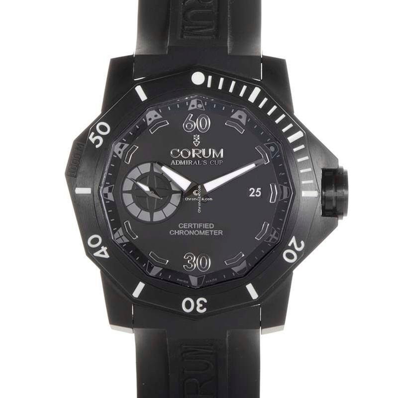 Corum Automatic Unisex Watch Titanium Case With Rubber Strap Authentic Luxury Timepiece