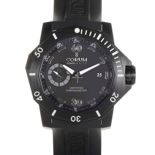 Corum Automatic Men's Watch Titanium Case With Rubber Strap Authentic Luxury Timepiece