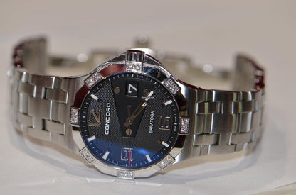 Concord Saratoga Quartz Women's Watch With Steel Case and Strap Authentic Luxury Timepiece