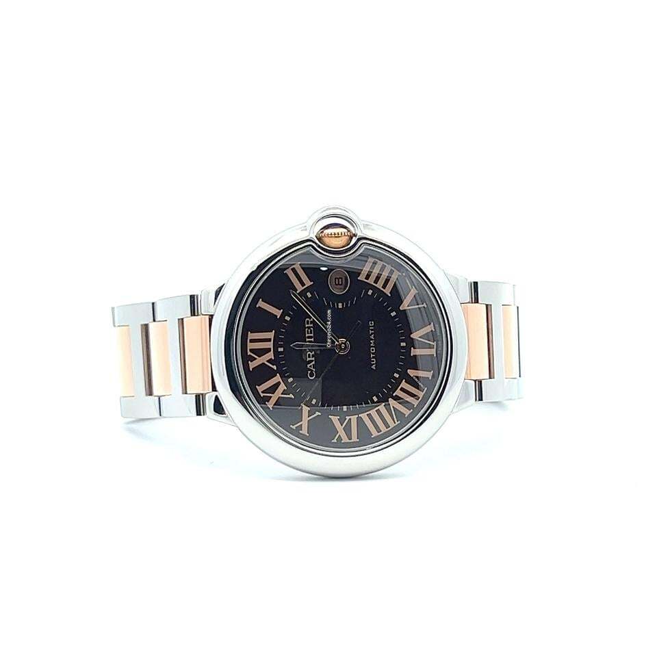 Cartier Ballon Bleu 42mm Automatic Men's Watch Steel Case With Gold/Steel Strap Authentic Luxury Timepiece