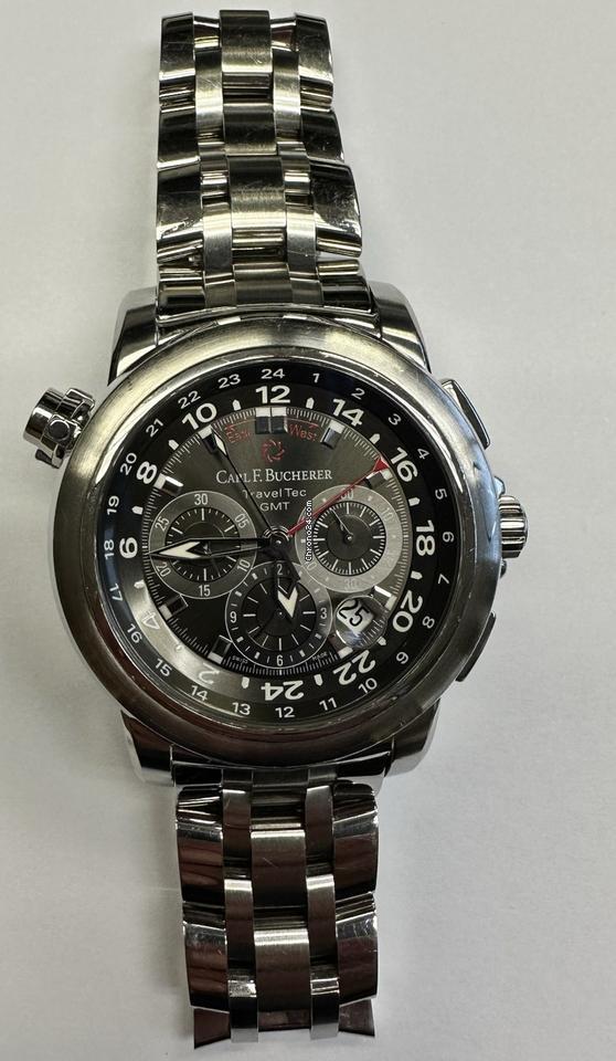 Carl F. Bucherer Patravi Automatic Men's Watch With Steel Case and Strap Authentic Luxury Timepiece