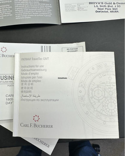 Carl F. Bucherer Patravi Automatic Men's Watch With Steel Case and Strap Authentic Luxury Timepiece