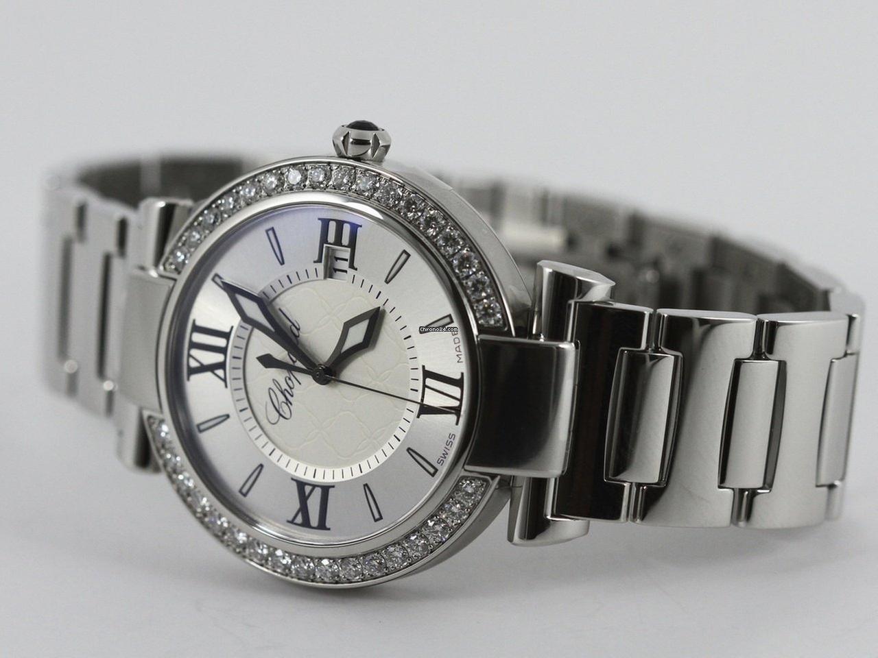 Chopard Imperiale Quartz Women's Watch With Steel Case and Strap Authentic Luxury Timepiece