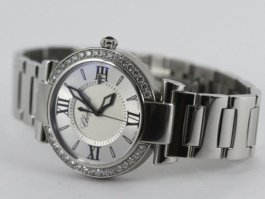 Chopard Imperiale Quartz Women's Watch With Steel Case and Strap Authentic Luxury Timepiece