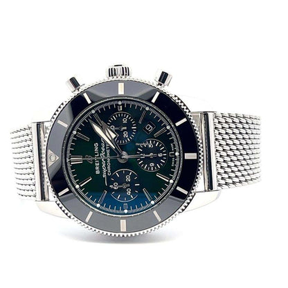 Breitling Superocean Heritage Chronograph Automatic Men's Watch With Steel Case and Strap Authentic Luxury Timepiece