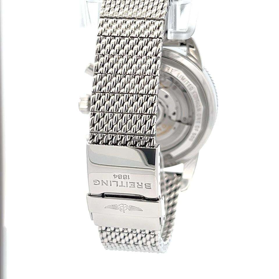 Breitling Superocean Heritage Chronograph Automatic Men's Watch With Steel Case and Strap Authentic Luxury Timepiece