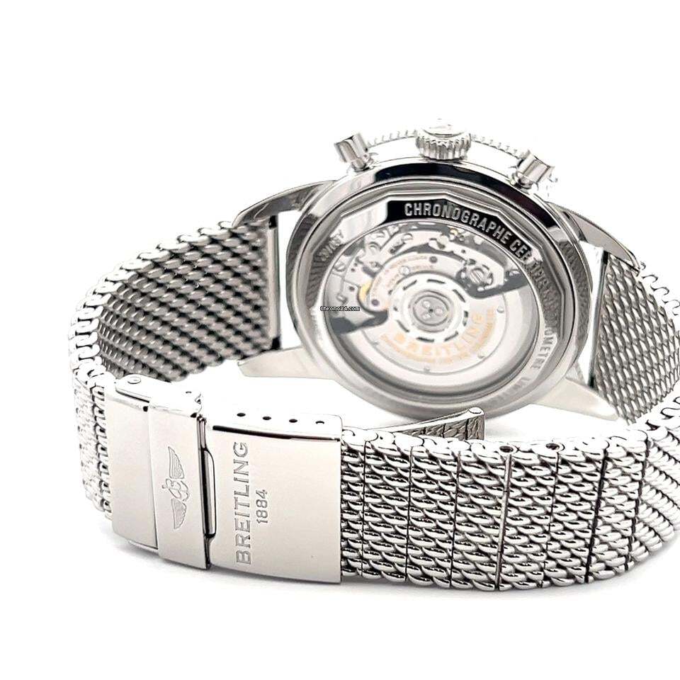 Breitling Superocean Heritage Chronograph Automatic Men's Watch With Steel Case and Strap Authentic Luxury Timepiece