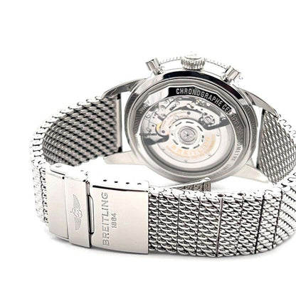 Breitling Superocean Heritage Chronograph Automatic Men's Watch With Steel Case and Strap Authentic Luxury Timepiece