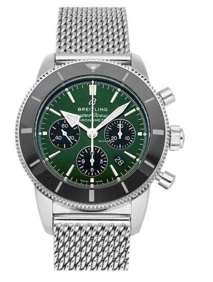 Breitling Superocean Heritage Chronograph Automatic Men's Watch With Steel Case and Strap Authentic Luxury Timepiece