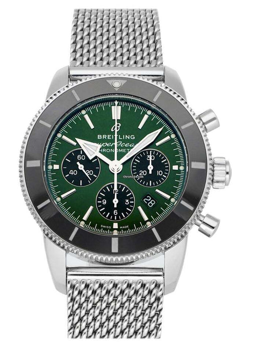 Breitling Superocean Heritage Chronograph Automatic Men's Watch With Steel Case and Strap Authentic Luxury Timepiece