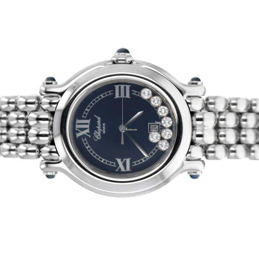 Chopard Happy Sport Quartz Women's Watch With Steel Case and Strap Authentic Luxury Timepiece