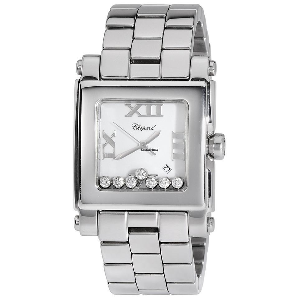 Chopard Happy Sport Quartz Women's Watch With Steel Case and Strap Authentic Luxury Timepiece