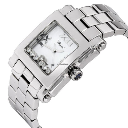Chopard Happy Sport Quartz Women's Watch With Steel Case and Strap Authentic Luxury Timepiece