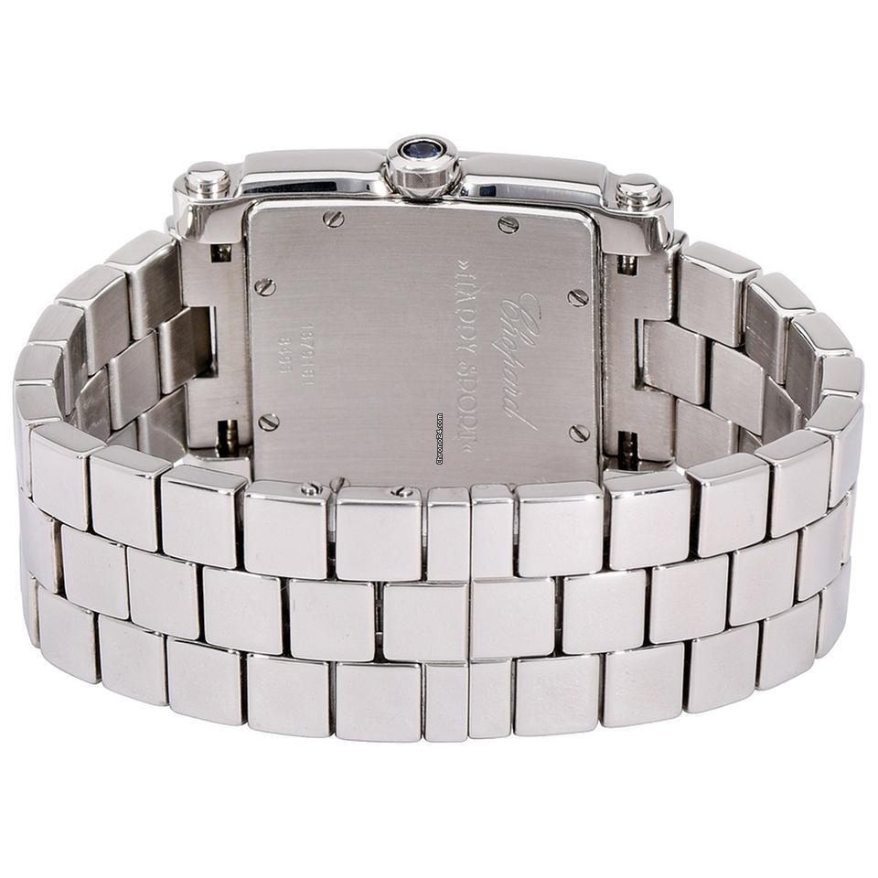 Chopard Happy Sport Quartz Women's Watch With Steel Case and Strap Authentic Luxury Timepiece