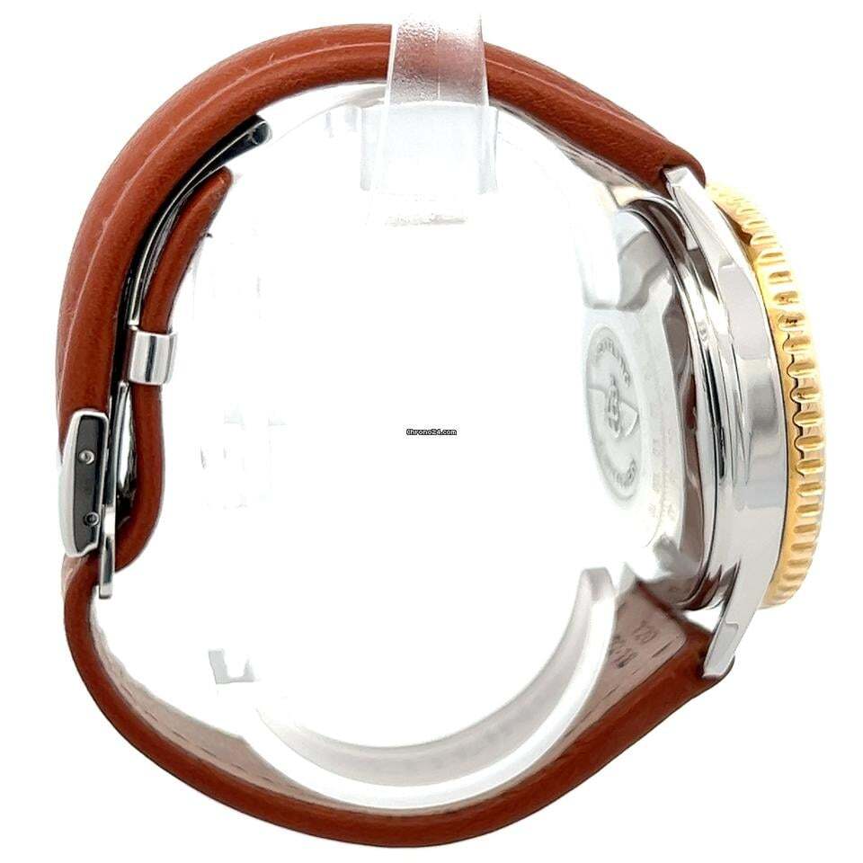 Breitling Navitimer Automatic Men's Watch Steel Case With Leather Strap Authentic Luxury Timepiece