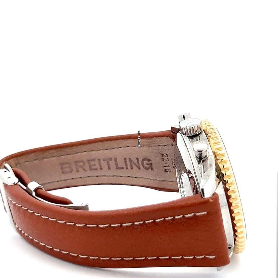 Breitling Navitimer Automatic Men's Watch Steel Case With Leather Strap Authentic Luxury Timepiece