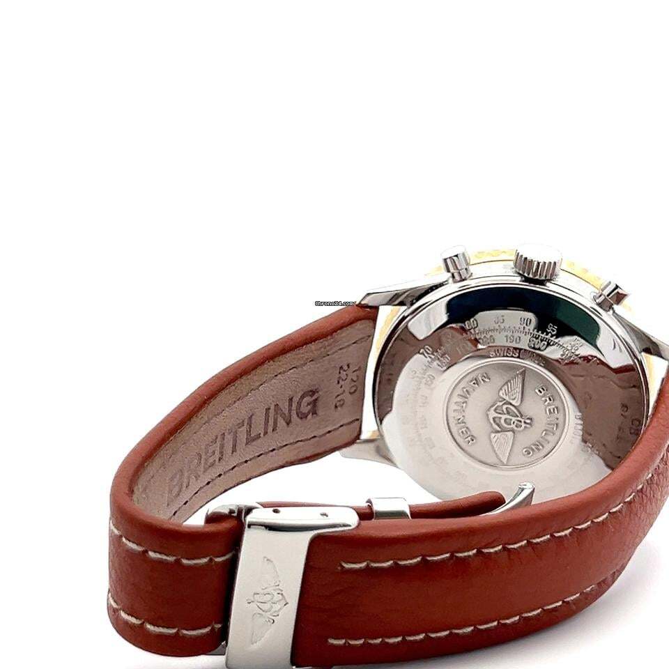 Breitling Navitimer Automatic Men's Watch Steel Case With Leather Strap Authentic Luxury Timepiece