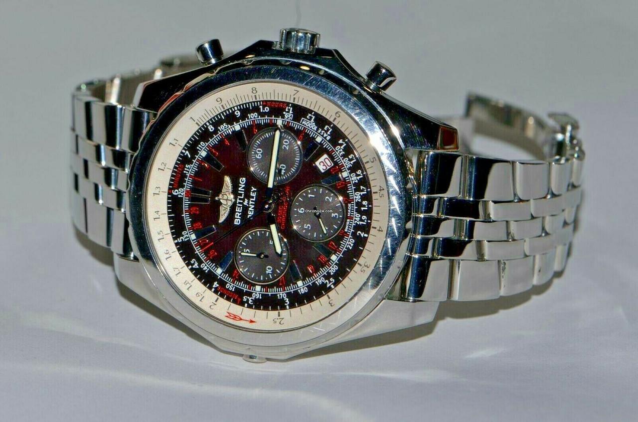 Breitling Bentley GT Automatic Men's Watch With Steel Case and Strap Authentic Luxury Timepiece