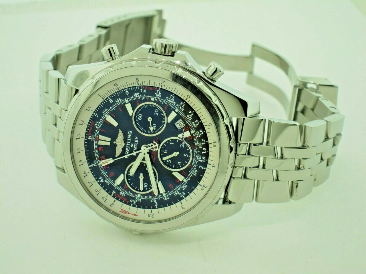 Breitling Bentley GT Automatic Men's Watch With Steel Case and Strap Authentic Luxury Timepiece