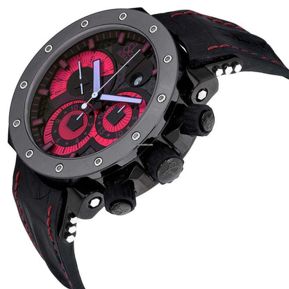 Jacob & Co. Automatic Men's Watch Steel Case With Leather Strap Authentic Luxury Timepiece