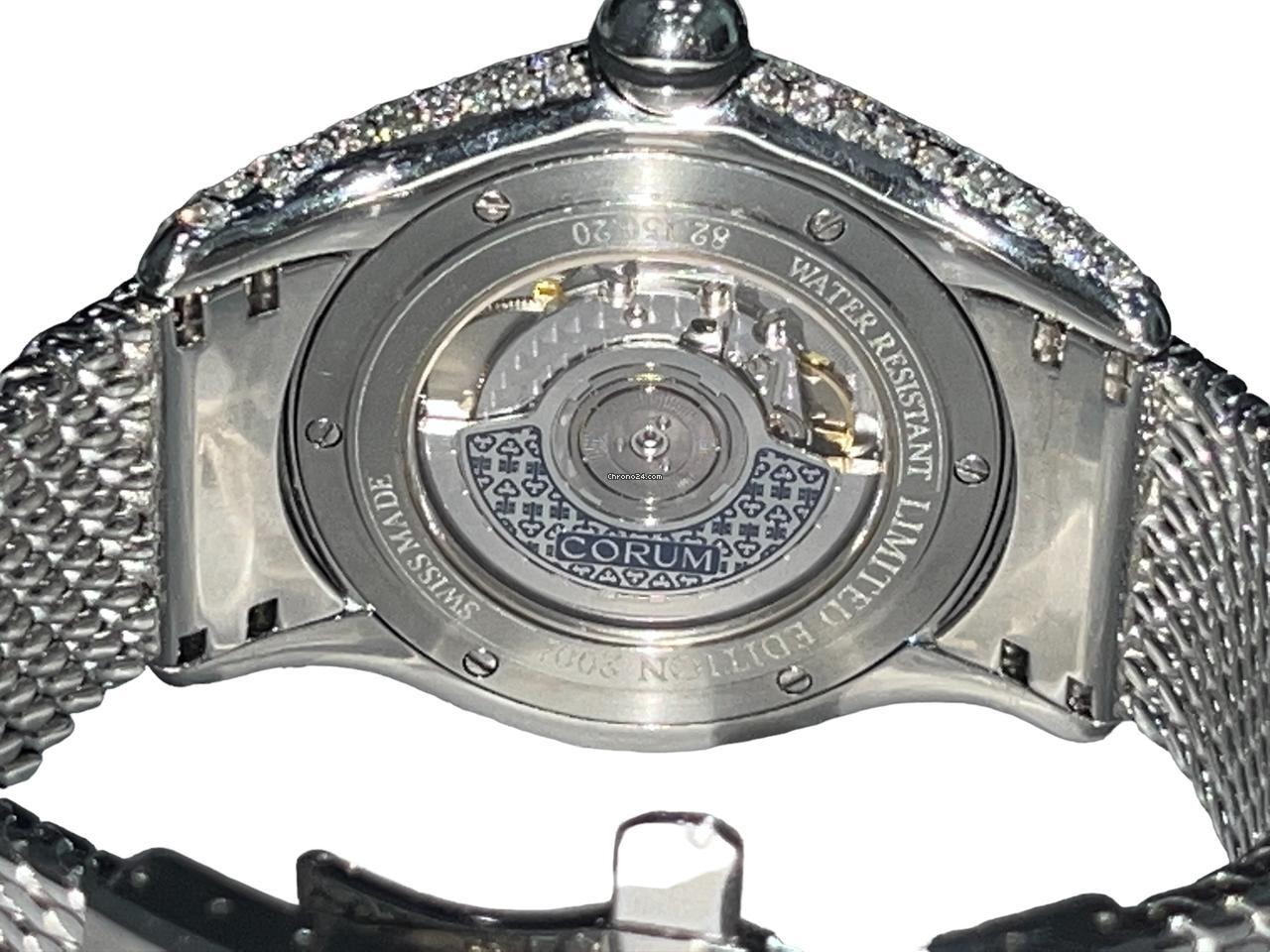 Corum Bubble Automatic Unisex Watch With Steel Case and Strap Authentic Luxury Timepiece