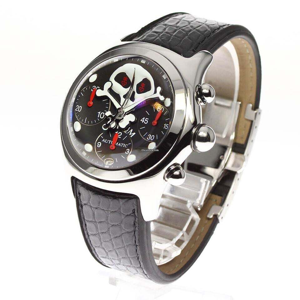 Corum Bubble Automatic Unisex Watch Steel Case With Leather Strap Authentic Luxury Timepiece