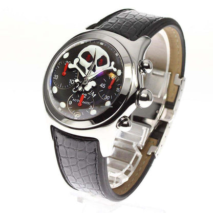 Corum Bubble Automatic Unisex Watch Steel Case With Leather Strap Authentic Luxury Timepiece