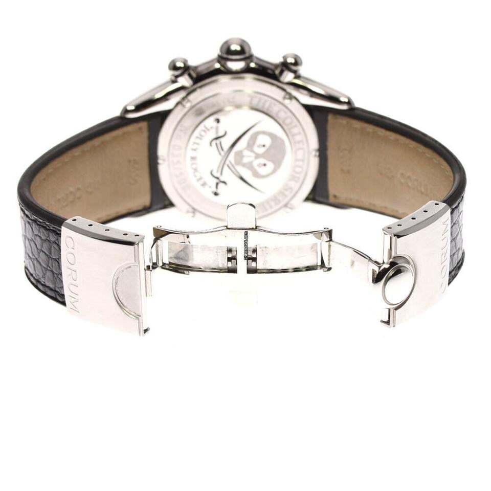 Corum Bubble Automatic Unisex Watch Steel Case With Leather Strap Authentic Luxury Timepiece