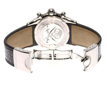 Corum Bubble Automatic Unisex Watch Steel Case With Leather Strap Authentic Luxury Timepiece