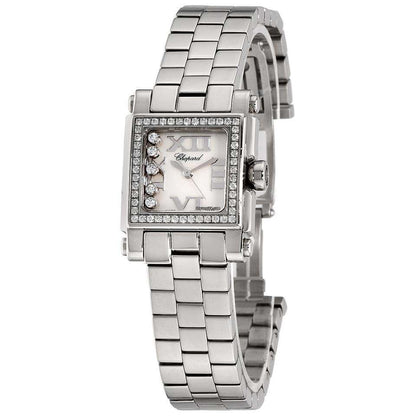 Chopard Happy Sport Quartz Women's Watch With Steel Case and Strap Authentic Luxury Timepiece