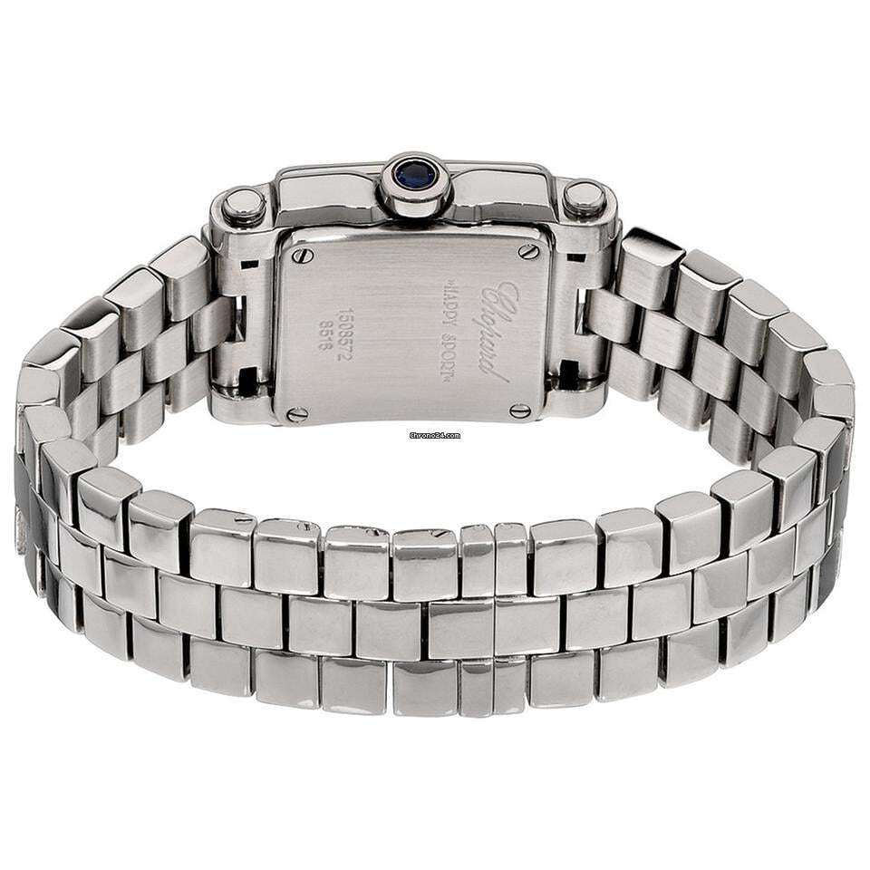 Chopard Happy Sport Quartz Women's Watch With Steel Case and Strap Authentic Luxury Timepiece