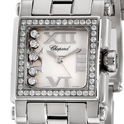 Chopard Happy Sport Quartz Women's Watch With Steel Case and Strap Authentic Luxury Timepiece