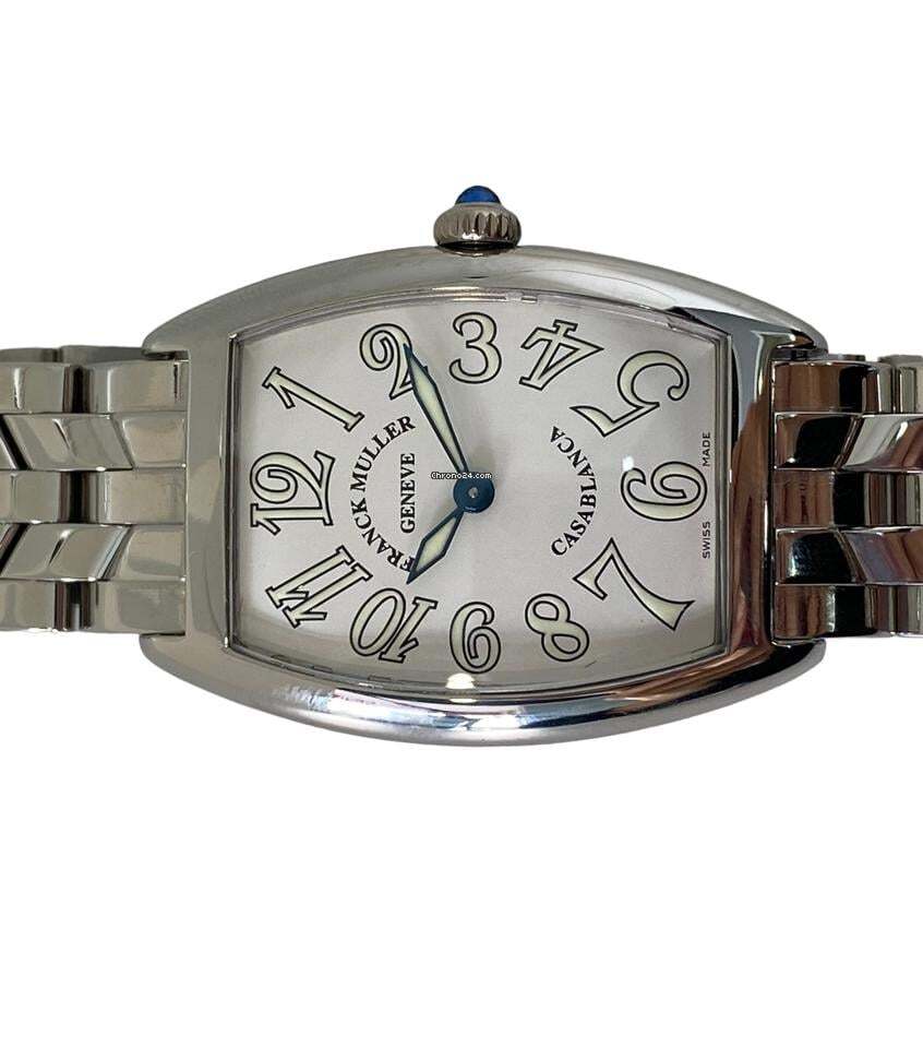 Franck Muller Casablanca Quartz Women's Watch With Steel Case and Strap Authentic Luxury Timepiece