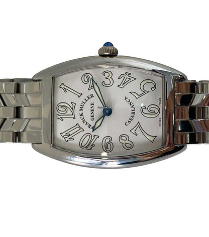 Franck Muller Casablanca Quartz Women's Watch With Steel Case and Strap Authentic Luxury Timepiece
